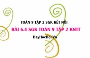 Bài 6.4 SGK Toán 9 tập 2 Kết nối tri thức